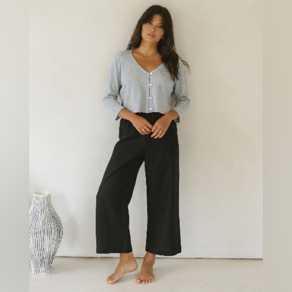 Harly Jae Pants - Harly Jae 100% linen aura pants in black